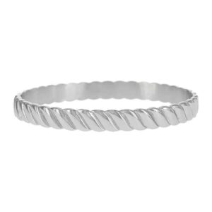 2147 Armband Zilver Staal met Strepen Kalli Jewelry