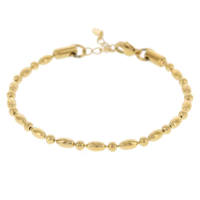 2600 Schakelarmband Goud Ovaal Rond 3mm Kalli Jewelry
