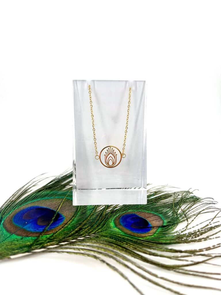 Sousou 02 0030, goud, Schakelarmband, Pauw Veer, Pretty Powerfull