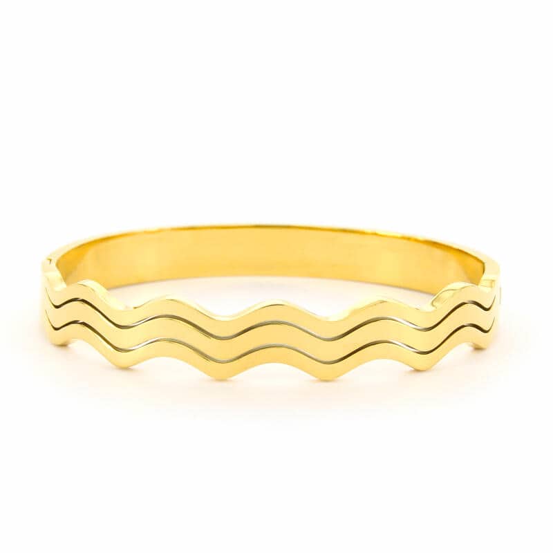 Zara 010011, Armband, Gegolfd, 8mm goud